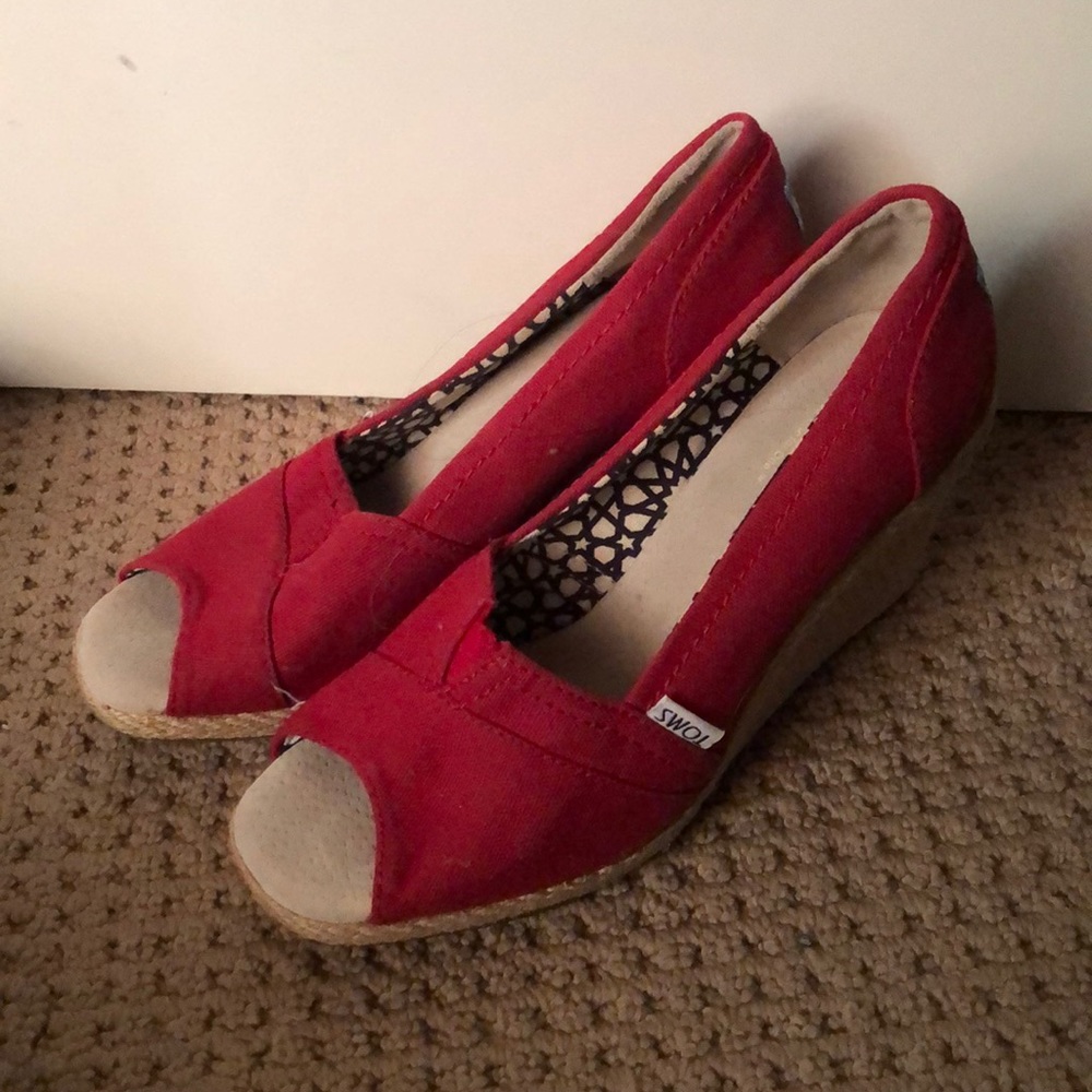 Red Toms wedges